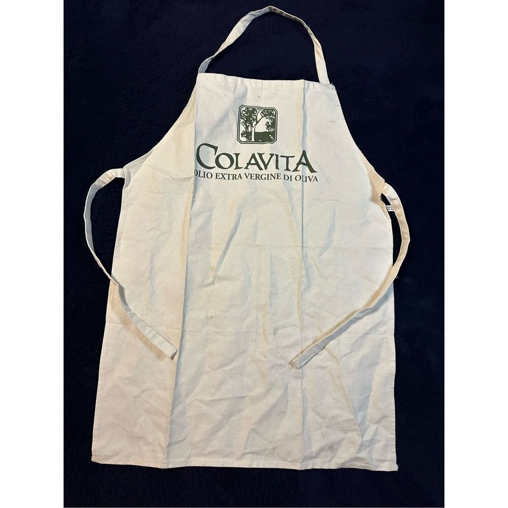Colavita Olive Oil Kitchen Apron Heavy Cotton Made In India CL3